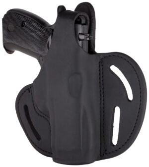 1791 Gunleather BHX3SBLR BHX  OWB Size 03 Stealth Black Leather Belt Slide Compatible w/Glock/S&W M&P Shield Right Hand