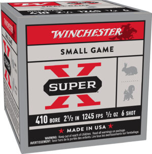Winchester Ammo X416 Super X Heavy Game Load 410Gauge 2.50" 1/2oz 6Shot 25 Per Box/10 Case