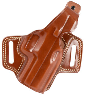 Galco FL822 Fletch  OWB Tan Leather Belt Slide Fits Sig P320 Compact Fits Sig P320X Compact Fits Sig M18 Right Hand