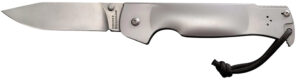 Cold Steel CS95FB Bushman Pocket 4.50" Folding Clip Point Plain Stone Washed 4116 Stainless Steel Blade/Stone Washed 420 Stainless Steel Handle Includes Pocket Clip
