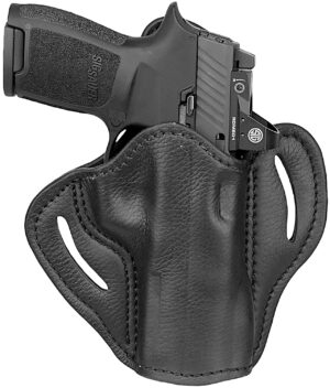 1791 Gunleather UCBH24NSBR Ultra Custom OWB Size 2.4 Night Sky Black Leather Belt Slide Fits Sig P320 Fits Springfield XD-M Right Hand