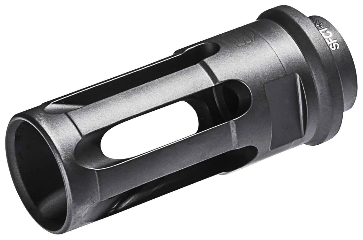 SureFire SFCT5561228 Closed-Tine Flash Hider Black DLC Stainless Steel with 1/2"-28 tpi Threads & 2.30" OAL for 5.56x45mm NATO AR-15