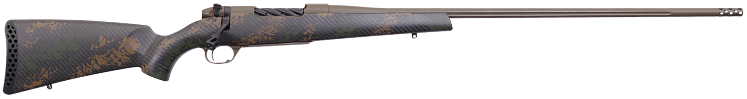 Weatherby MBC20N65RWR6B Mark V Backcountry 2.0 6.5 Wthby RPM 4+1 24" Barrel, Patriot Brown Cerakote Metal Finish, Brown Sponge Pattern Black Peak 44 Blacktooth Stock