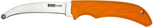 AccuSharp 734C AccuZip 4" Fixed Plain Stainless Steel/ Blade Blaze Orange Ergonomic Anti-Slip Rubber Handle
