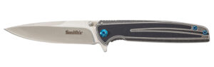 Smiths Products 51275 Imfima 3.26" Folding Drop Point Plain Bead Blasted 3Cr13MoV SS Blade/ Bead Blasted Stainless Steel Handle Includes Pocket Clip