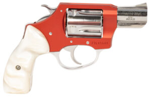 Charter Arms 53826 Chic Lady  38 Special 5 Shot 2" High Polished Stainless Barrel & Cylinder, Red Anodized Aluminum Frame, White Pearlite Grip, Exposed Hammer
