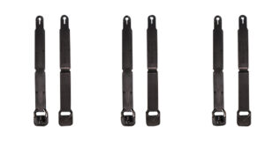 High Speed Gear 91SC12BK MOLLE Clips  Short, Black Injection Molded Fits MOLLE (12 Pack)