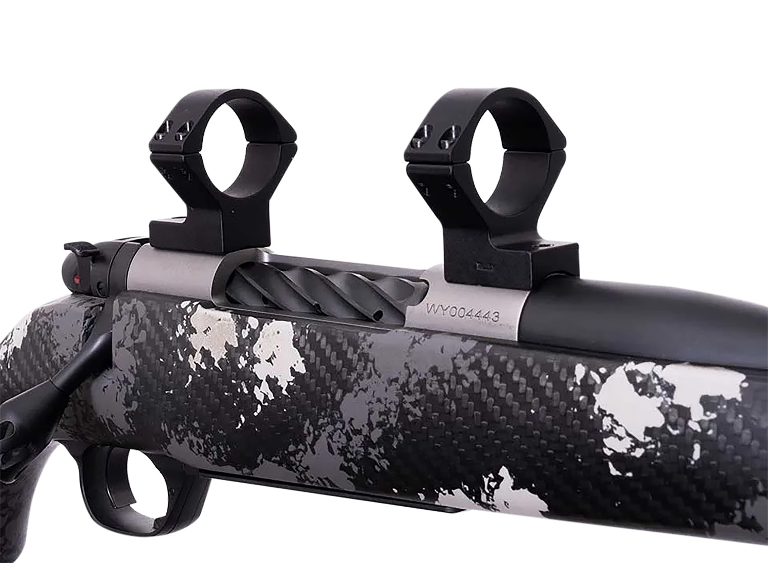 Weatherby TRBVLAS3 Scope Mount/Ring Combo Matte Black Alloy 30mm Tube, Weatherby Mark V Medium Rings Standard 6-Lug Action
