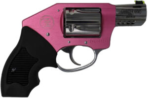 Charter Arms 53812 Off Duty Coyote 380 ACP 5rd 2" Stainless Ported Barrel, High Polished Cylinder, Pink Aluminum Frame, Black Finger Grooved Rubber Grip, Concealed Hammer