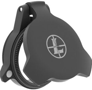 Leupold 114756 Alumina Scope Cover Matte Black Aluminum 24mm Objective Screw On Mount Flip Open