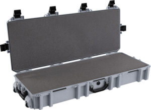 Pelican VCV7300000GRY Vault Double Rifle Case 44" Gray Polyethylene Foam Weather Resistant