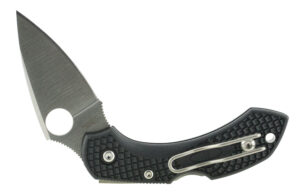 Spyderco C28PBK2 Dragonfly 2  2.25" Folding Clip Point Plain VG-10 SS Blade Black FRN Handle Includes Pocket Clip
