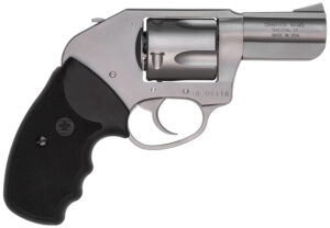 Charter Arms 74410 Bulldog Duty Large 44 Special, 5 Shot 2.50" Matte Stainless Steel Barrel, Cylinder & Frame w/Black Finger Grooved Rubber Grip