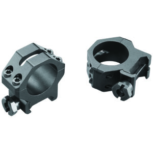 Weaver Mounts 48360 Four-Hole Skeleton Rings  Matte Black 1" Medium