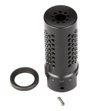 Spikes Tactical SBV1017 Dynacomp Extreme Muzzle Brake Black Nitride 416R Stainless Steel with 1/2"-28 tpi Threads & 2.25" OAL for 5.56x45mm NATO