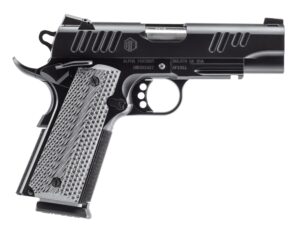 Alpha Foxtrot AA01X1CND-XQBK10 AF1911 Enhanced 9mm Luger 10+1 4.25" Stainless Bull Barrel, Black QPQ Stainless Steel Serrated Slide, Black QPQ Stainless Steel Checkered Frame w/Beavertail, G10 Grip