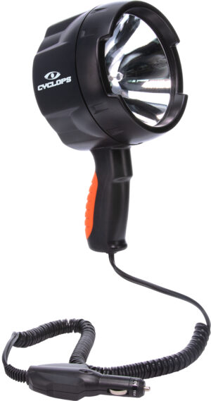 Cyclops CYCHS140012V Spotlight 12V Direct 1400 Lumens White Halogen Black Polymer 450 Meters