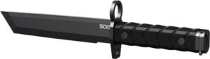 SOG KNIFE BOYONET 7" TANTO - BLADE BLACK/BLACK W/SHEATH