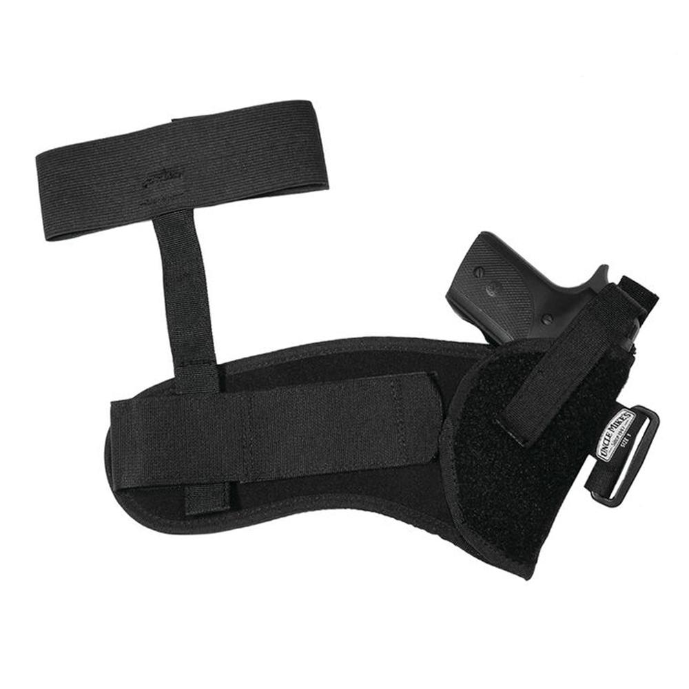 Uncle Mike's Sidekick Ankle Holsters Fits 3" - 4" Barrel Med. Autos .32 - .380 cal. - left Hand
