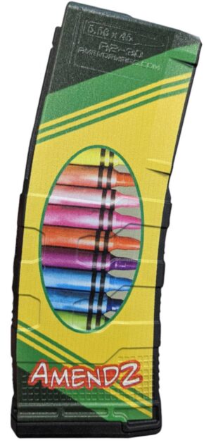 AMEND2 MOD3 5.56MM 30RD AR15 /M4/M16 CRAYON BULLETS POLYMER MAG AMCHAR EXCLUSIVE( 50 PER CASE )