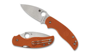 SPYDERCO SAGE 5 BRNT LTWT 3" ORG