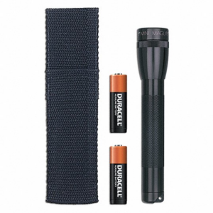2 AA-Cell Mini Flashlight w/ Holster
