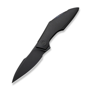 WEKNIFE Krait Snake Flipper Knife Black Titanium Handle